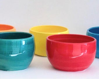 Handmade Ceramic Bowls   Pottery Bowl  Chef Gift  Foodie Gift  Colorful Bowls  Ceramic Serving bowls  Salad Bowl  Ice Cream Bowl