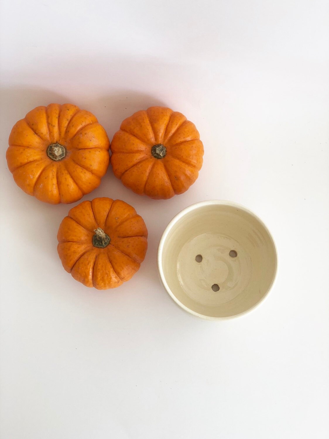 Mini White Planter Pot, Creamy White Planter, White Pot, Off White