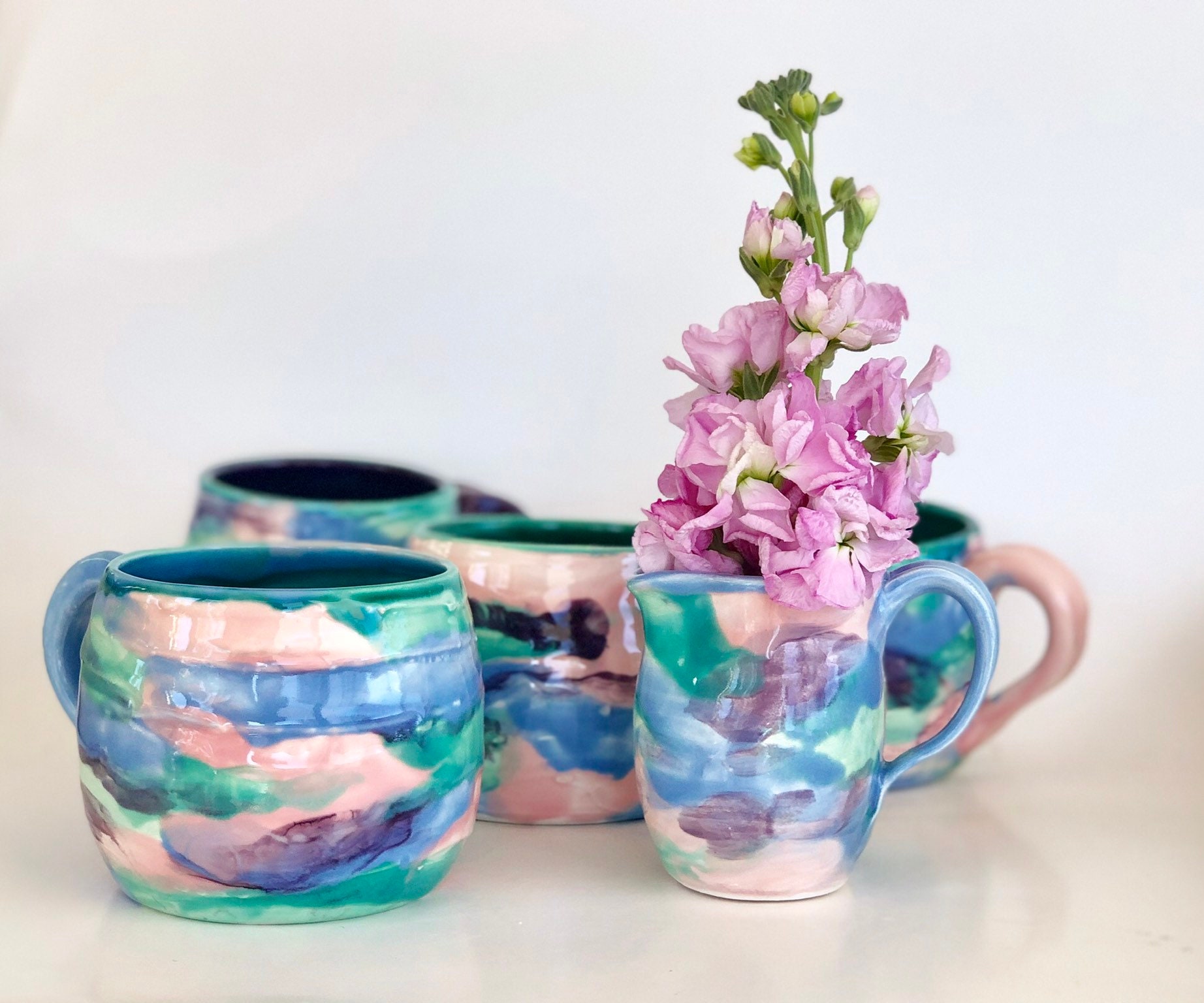 Small Flower Vase, Bud Vase, Cute Vase, Pretty Vase, Boho Vase, Pastel Vase, Boho Vase, Light