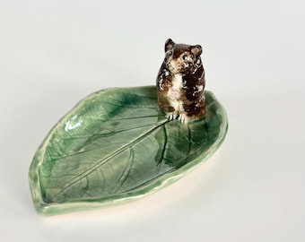 Hamster Ring Dish Hamster Trinket Dish Ceramic Dish Gift For Mom Gift For Daughter Hamster Jewelry Dish Hamster Gift Birthday Mom Hamster