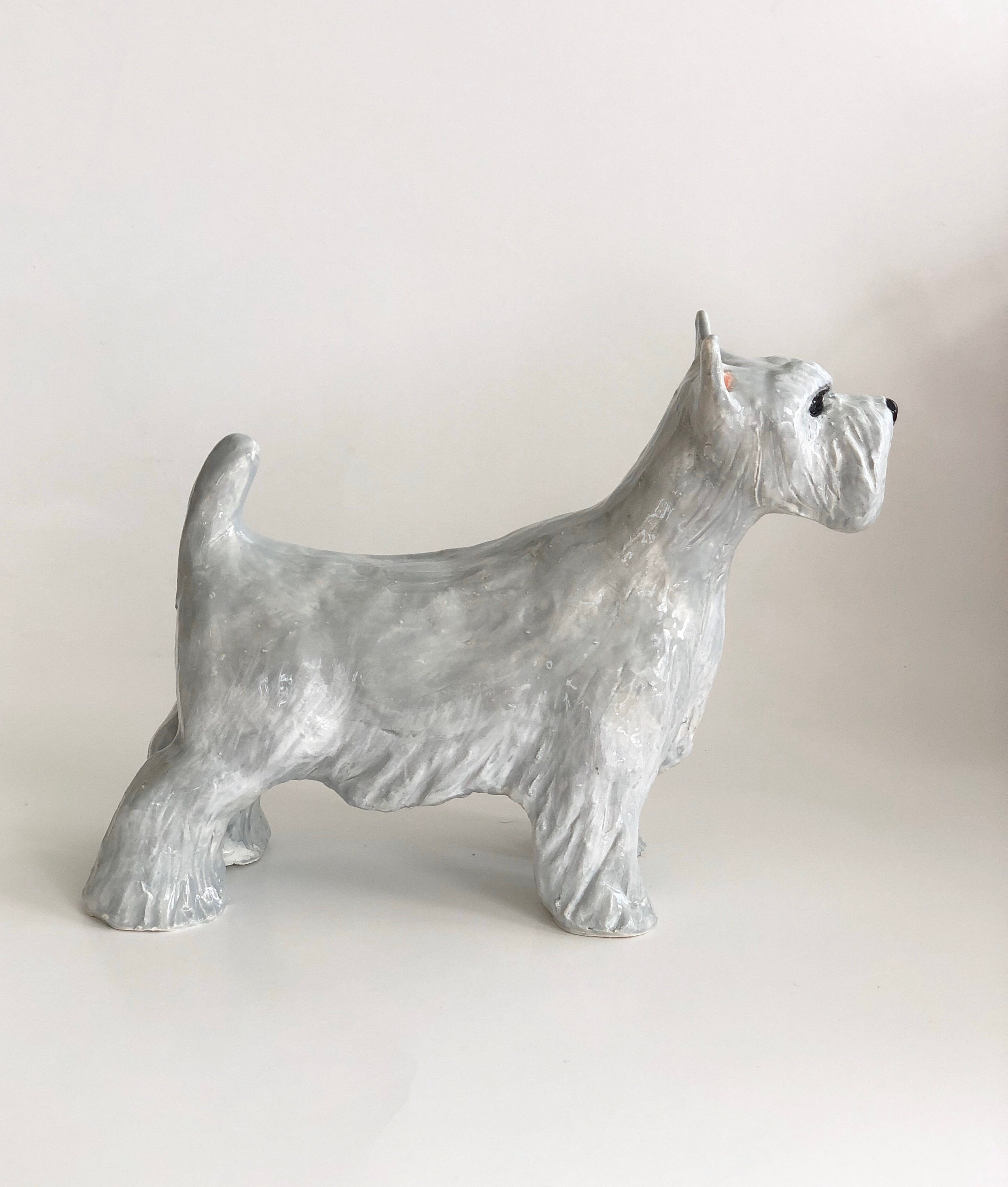 Schnauzer Paperweight, Schnauzer Sculpture, Schnauzer Statue, Schnauzer