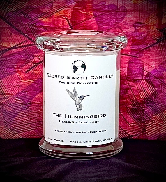 The Hummingbird Candle Scented Soy Candle Etsy