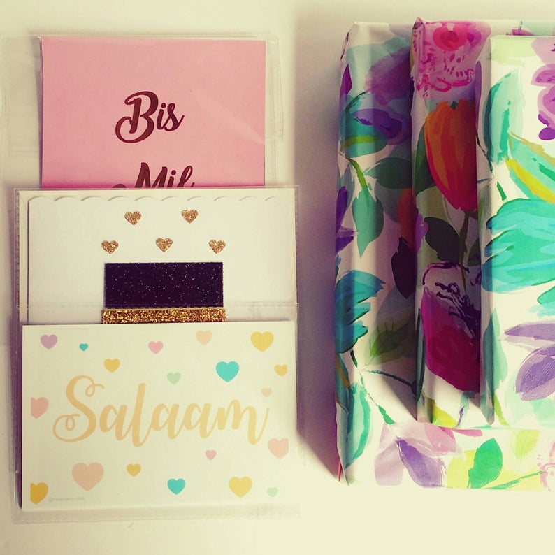 Islamic Gifts Greeting Cards Umrah HandCrafted Hajj Keepsakes | Sentimental Unique