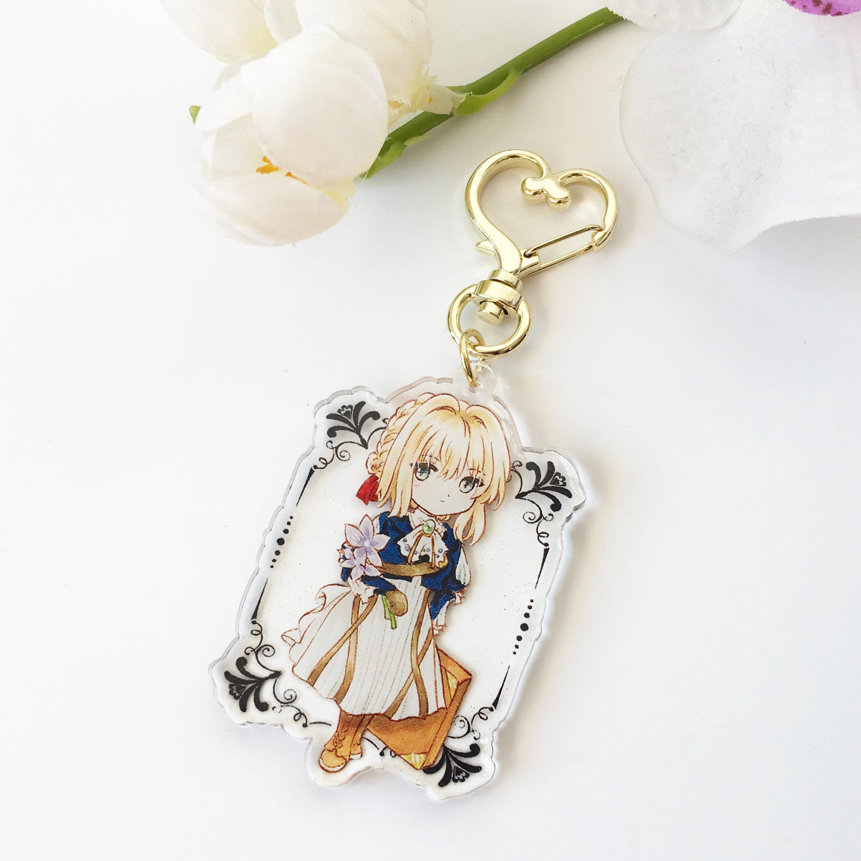 Violet Keychain Violet Evergarden Etsy