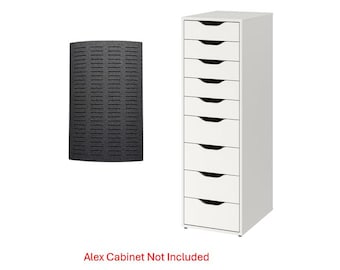幅広のIKEA Alex引き出しユニットと互換性のある引き出し仕切り：透明