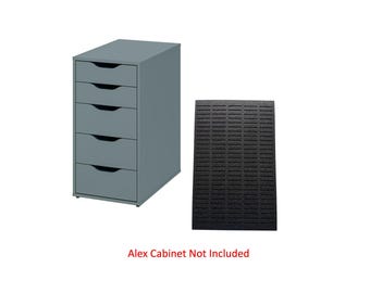 幅広のIKEA Alex引き出しユニットと互換性のある引き出し仕切り：透明