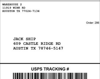 Shipping Label - do not purchase unless instructed.