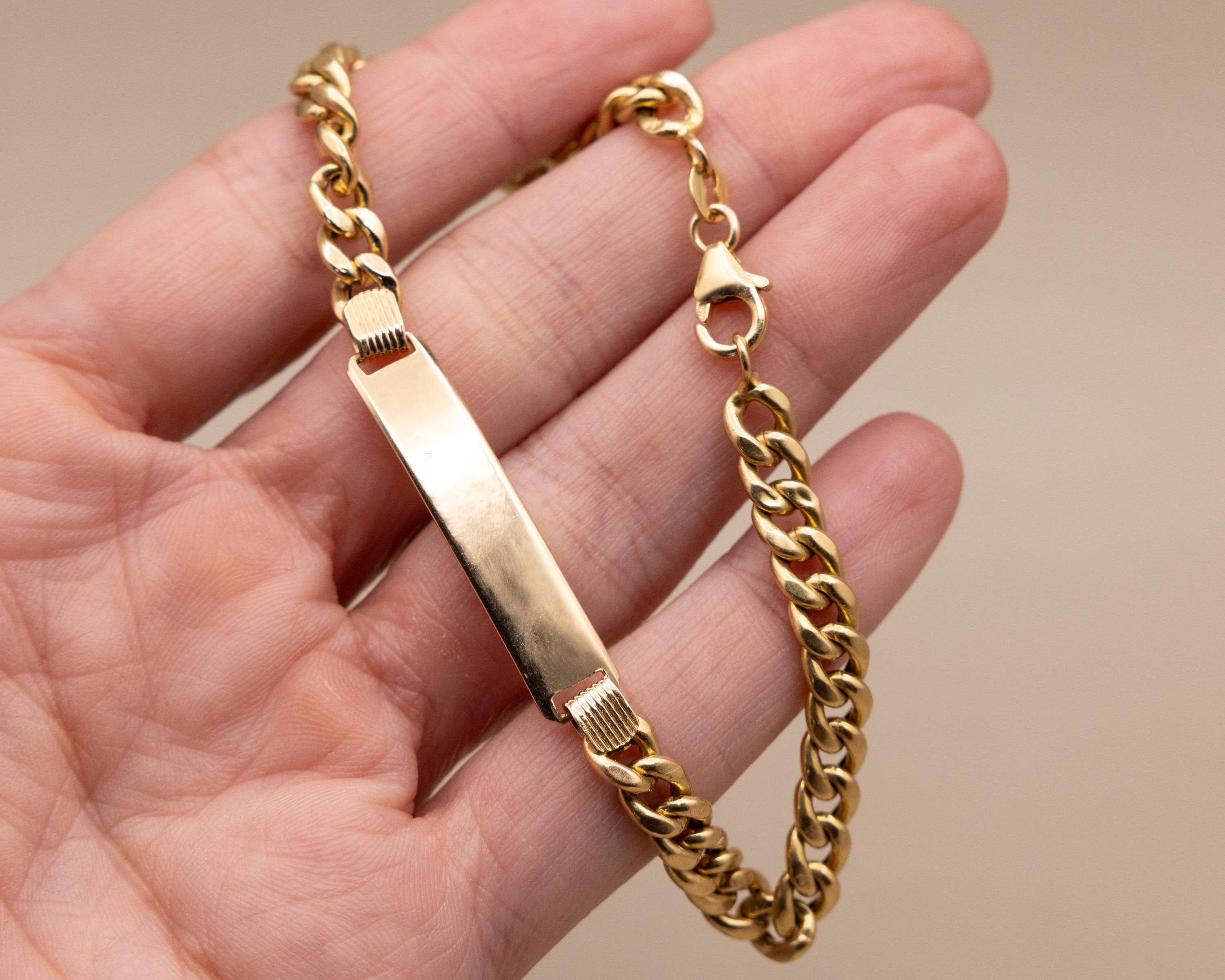 70s id bracelet - Etsy 日本