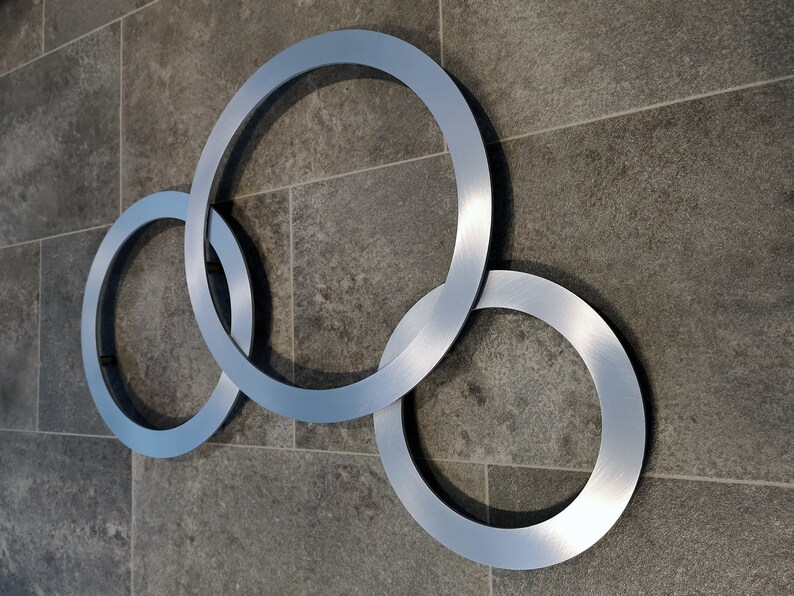 Laser Cut Metal Wall Art circles Etsy