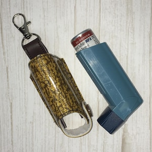 Glitter inhaler case, inhaler holder, Inhaler Keychain, asthma inhaler keeper, Ventolin HFA holder, asthmatic gift