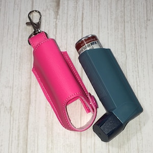 Inhaler case, inhaler holder, Inhaler Keychain, asthma inhaler, Inhaler Keeper, Ventolin HFA holder Pink