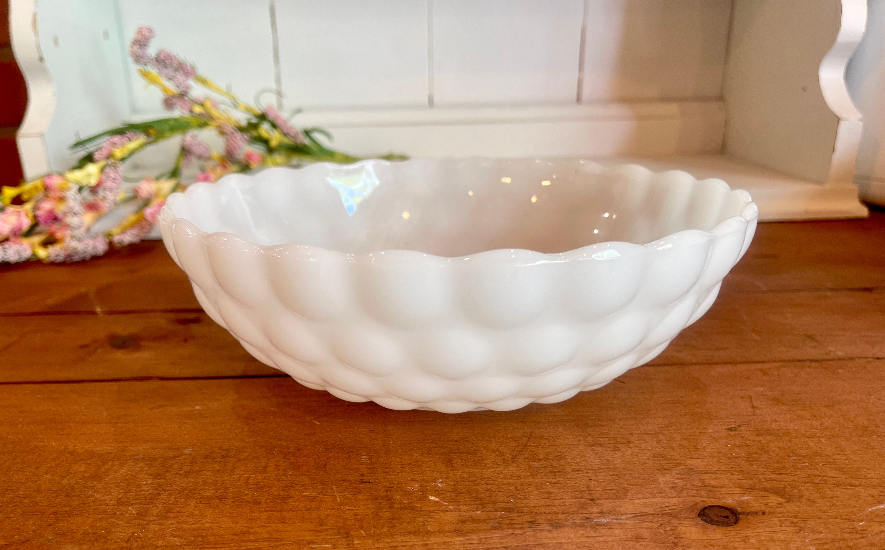 Vintage Depression Glass Vegetable Dish (JAS) Vintage Depression Glass Vegetable Dish (JAS)