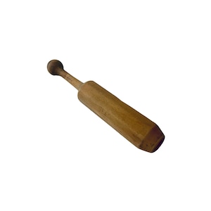 May include: A wooden mallet with a rounded head, perfect for crushing ingredients or tenderizing meat.