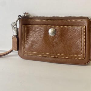 Cartera grande de piel de nobuk de Coach / Cartera vintage de COACH / Cartera de piel / Cartera de diseñador auténtica de Coach / Cartera vintage de Coach /