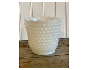 ファイヤーキング コンテナー Fire King Container, Anchor Hocking, Hobnail Milk Glass