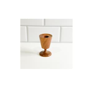 Vintage Hand Turned Wooden Goblet | Miniature Wood Goblet | MCM | Mid Century Modern | Vintage Decor | Vintage Goblet |