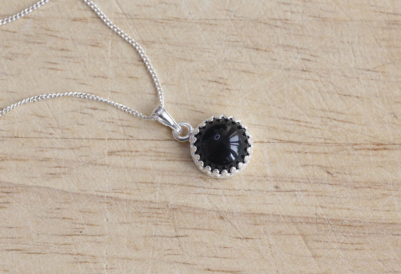 20/'/' sterling silver chain 18/'/' 925 Sterling silver and Black Onyx necklace charm pendant with 16/'/'