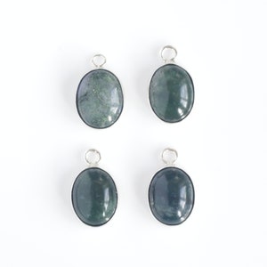 925 Sterling silver and Moss Agate necklace / REDUCED PRICE