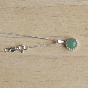 925 Sterling silver and Aventurine necklace charm pendant  (8)