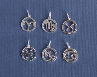 925 Sterling Silber Sternzeichen Kette