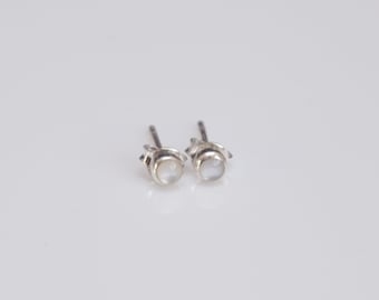 925 Sterling Silber Ohrstecker mit Perlmutt Muschel / SALE