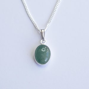 925 Sterling silver and Aventurine necklace charm pendant