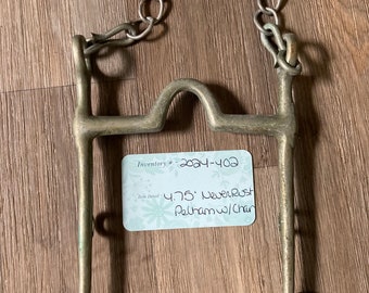 Sam Marsh Stainless Steel Pelham Bit - Sizes 4.75 To 6.5, Chain Included - Platinum Equestrian