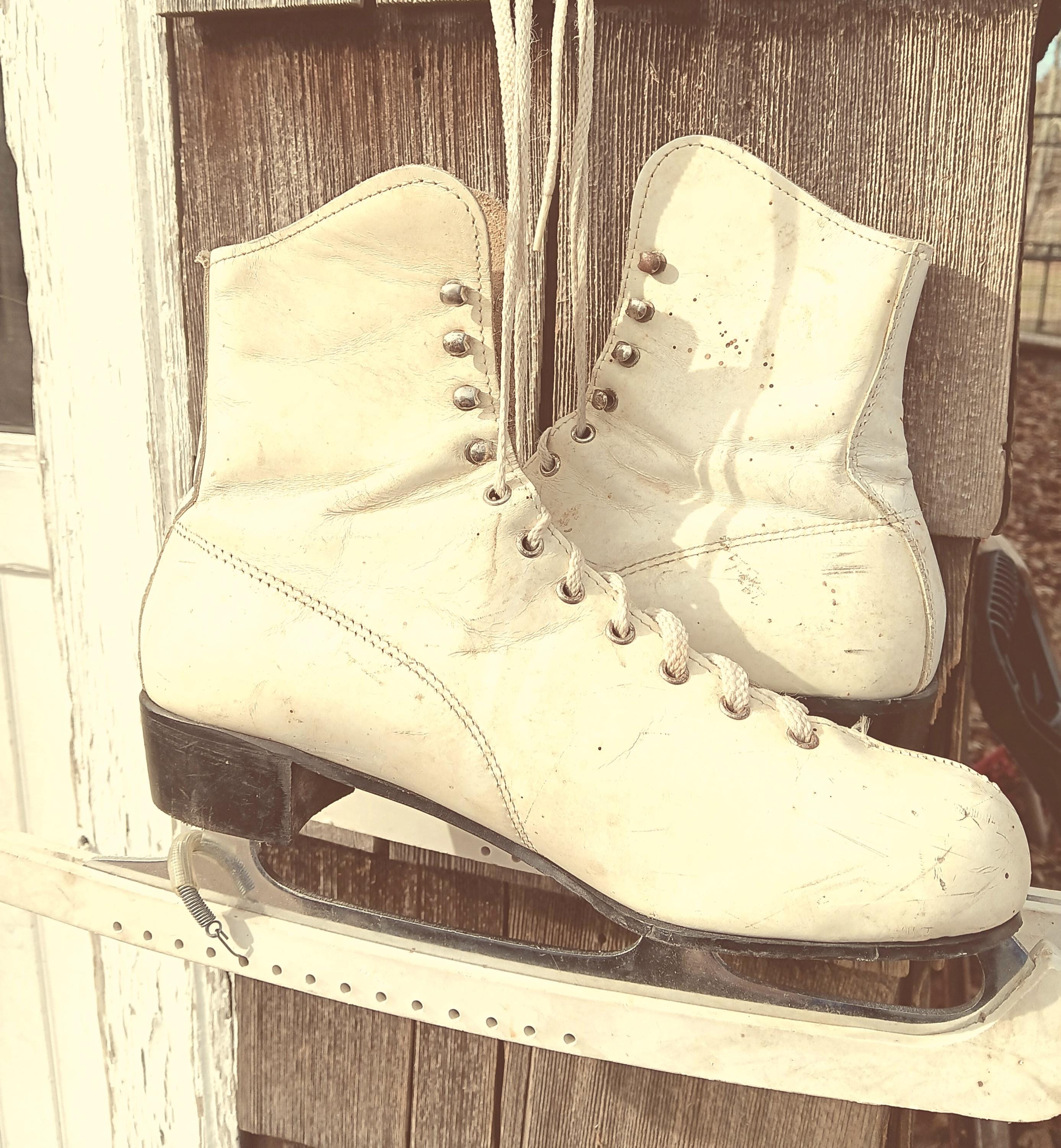 Patins à Glace Vintage Merkur - Chaussures à Glisser - Hiver - Occasion