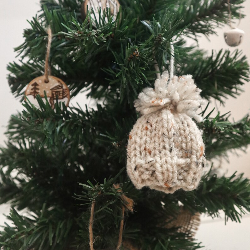 3 Knit Hat Ornaments Etsy