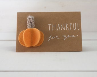 Thanksgiving/Friendsgiving Pumpkin Card