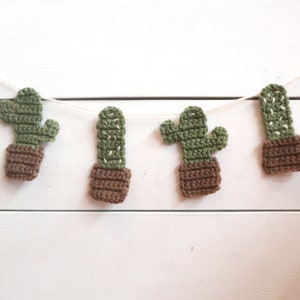 Crochet Cactus Garland