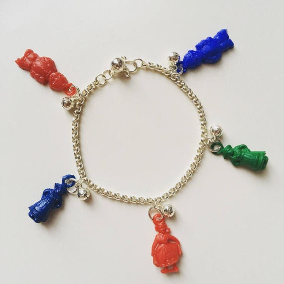 1950s vintage old gum ball machine toy 5 charms on