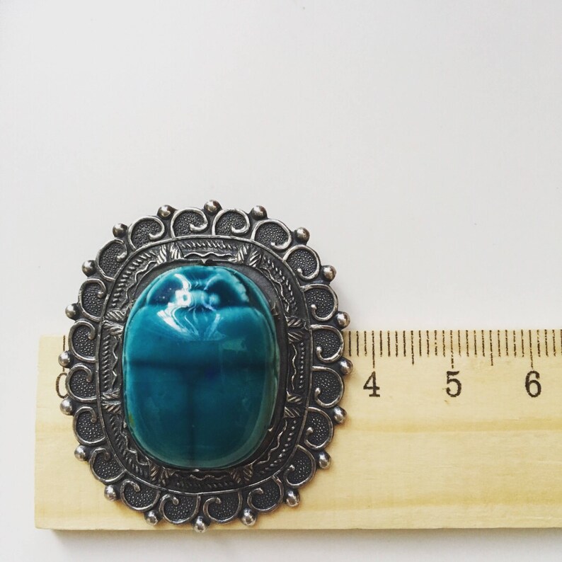 RARE MIYAMOTO SHOKO 宮本商行 Scarab Silver Brooch Set With Etsy