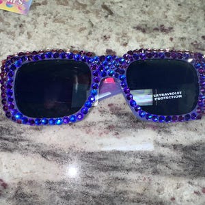 Rhinestone summer sunglasses crystal  sunnies