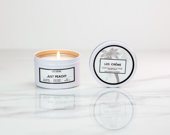 Just Peachy Candle, Unique just Peachy Scented Soy Candle, Luxury Just Peachy Coconut Wax Candle, Handmade Peach Scent Candle, Home Decor