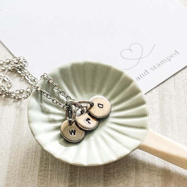 Initial Charm Necklace makes a perfect Teenage Girl Gift • Simple Small Lowercase Letters on a Tarnish Free Chain