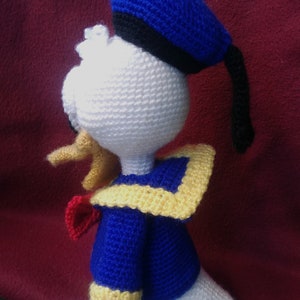 Patron au crochet Donald Duck allemand, anglais, espagnol, téléchargement PDF image 2