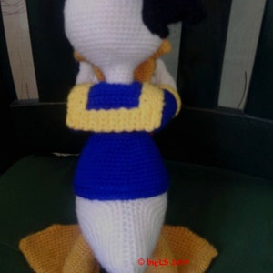 Patron au crochet Donald Duck allemand, anglais, espagnol, téléchargement PDF image 3