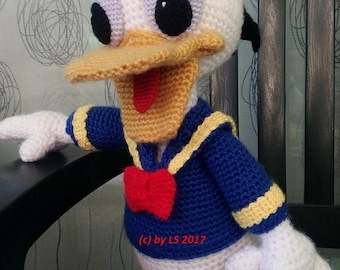 PDF Häkelanleitung Donald Duck Amigurumi Deutsch - Englisch - Spanisch