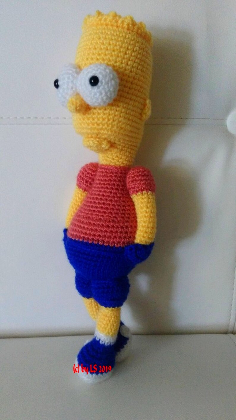 PDF Crochet Pattern Bart Simpson Amigurumi English German - Etsy