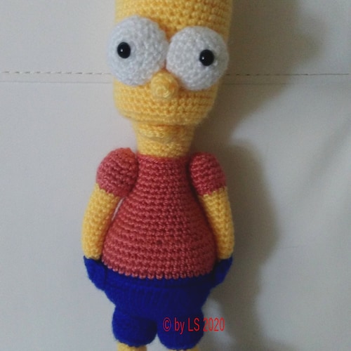 Amigurumi Crochet Pattern : Bart Simpson PDF File - Etsy