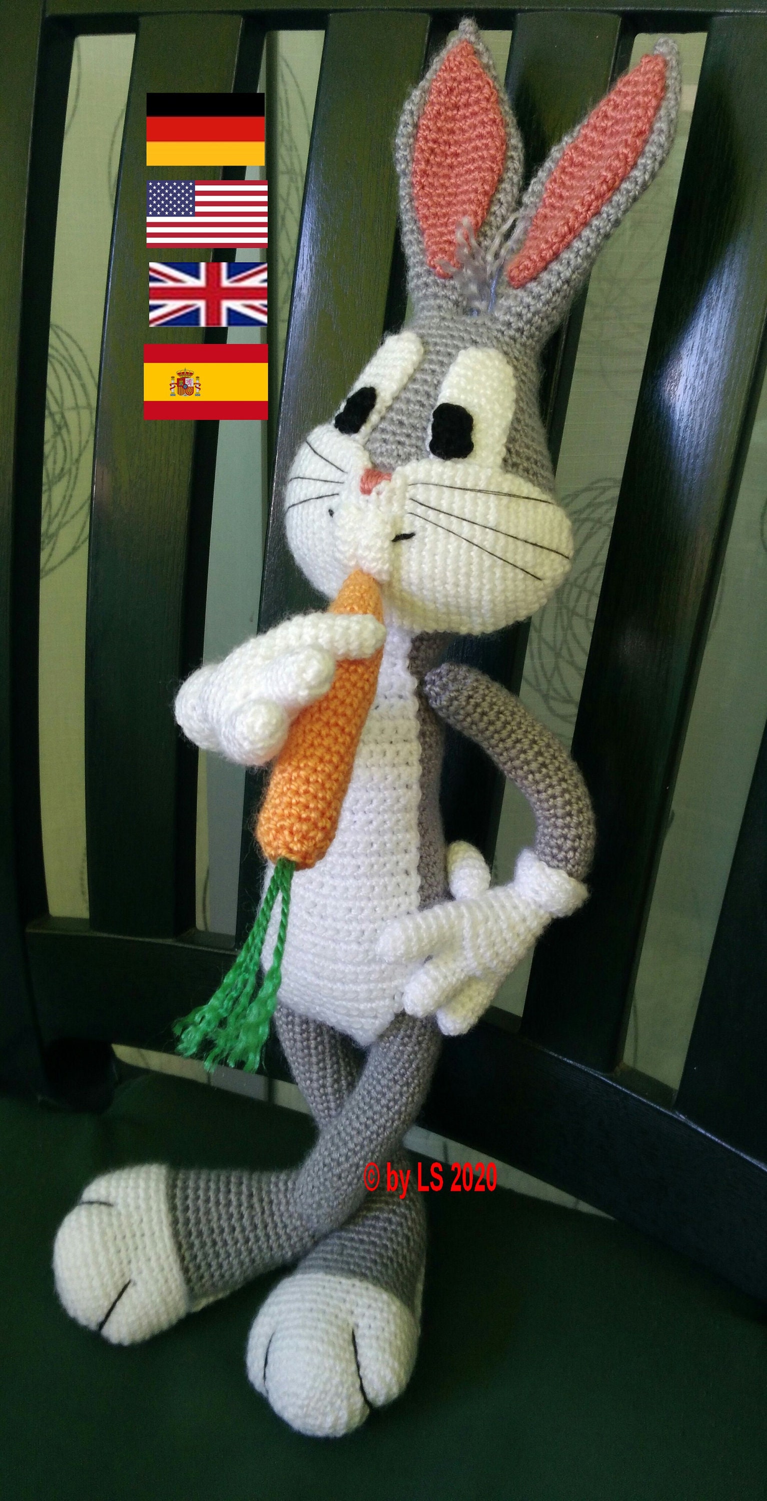 Patron De Ganchillo Bugs Bunny Etsy