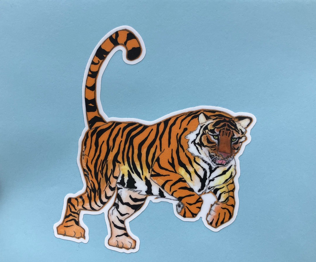 Tiger Sticker - Etsy