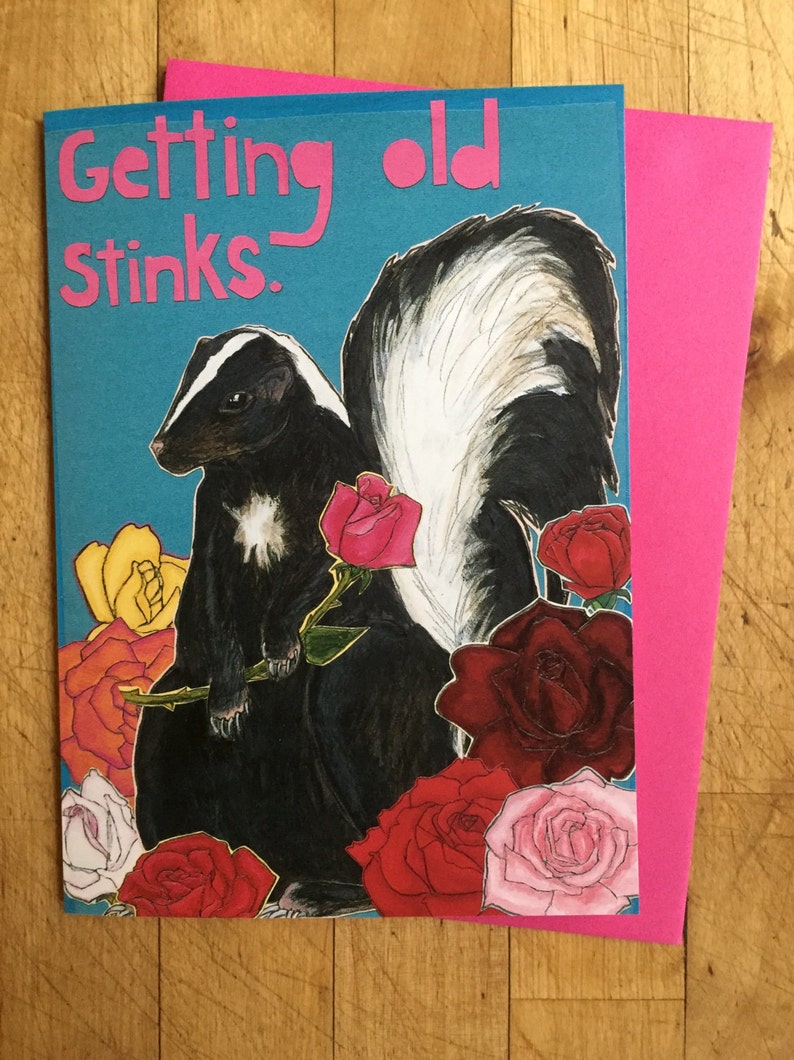 Skunk Birthday Card image 1