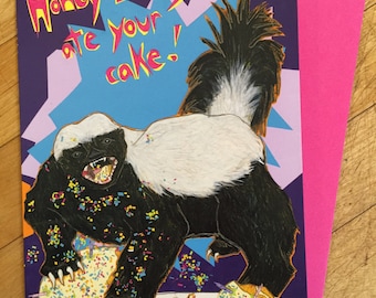 Honeybadger Birthday Card