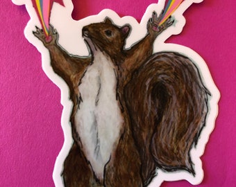 Magical Squirrel Sticker