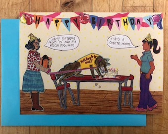 Cotyote Birthday Card