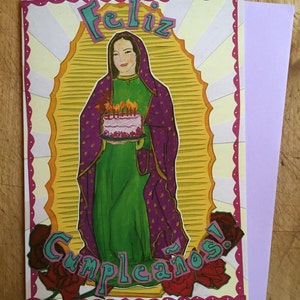 Biglietto d'auguri per la Vergine di Guadalupe