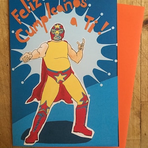 Wrestler Birthday Card