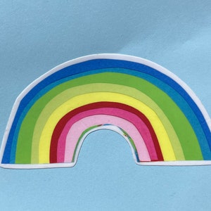 ¡Pegatina grande del arco iris!